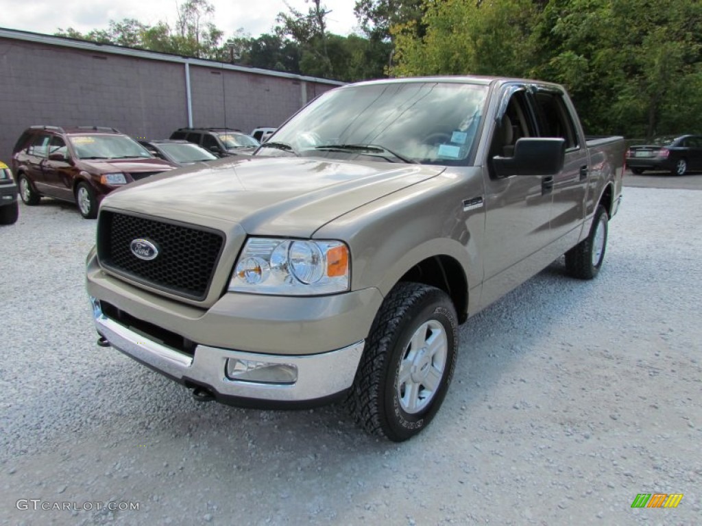 2004 F150 XLT SuperCrew 4x4 - Arizona Beige Metallic / Tan photo #22