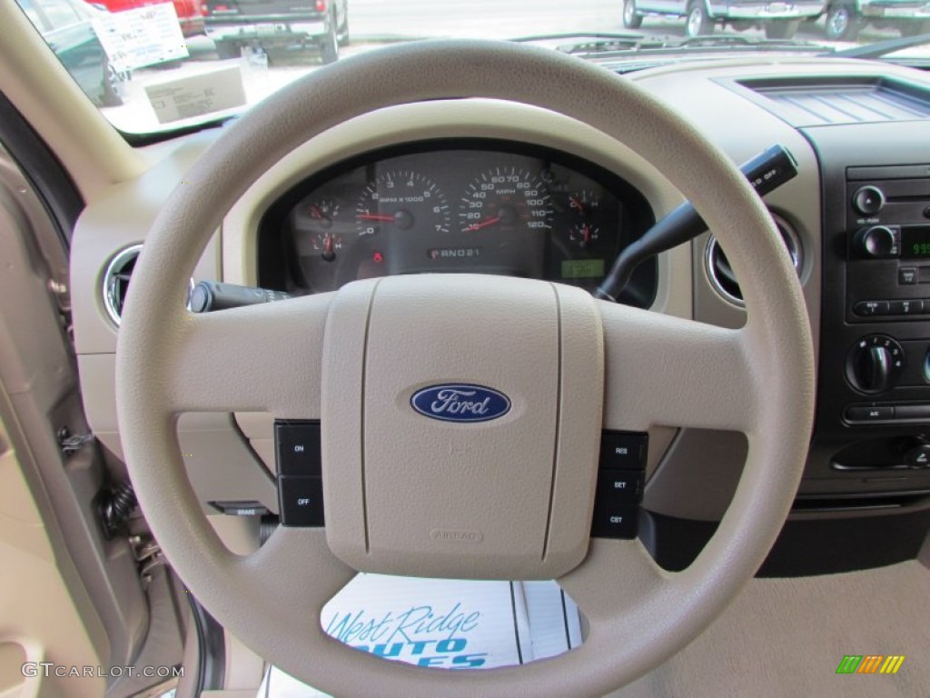 2004 F150 XLT SuperCrew 4x4 - Arizona Beige Metallic / Tan photo #48