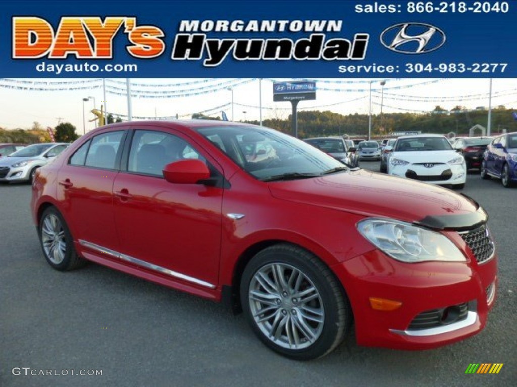 2012 Kizashi Sport GTS - Vivid Red / Black photo #1