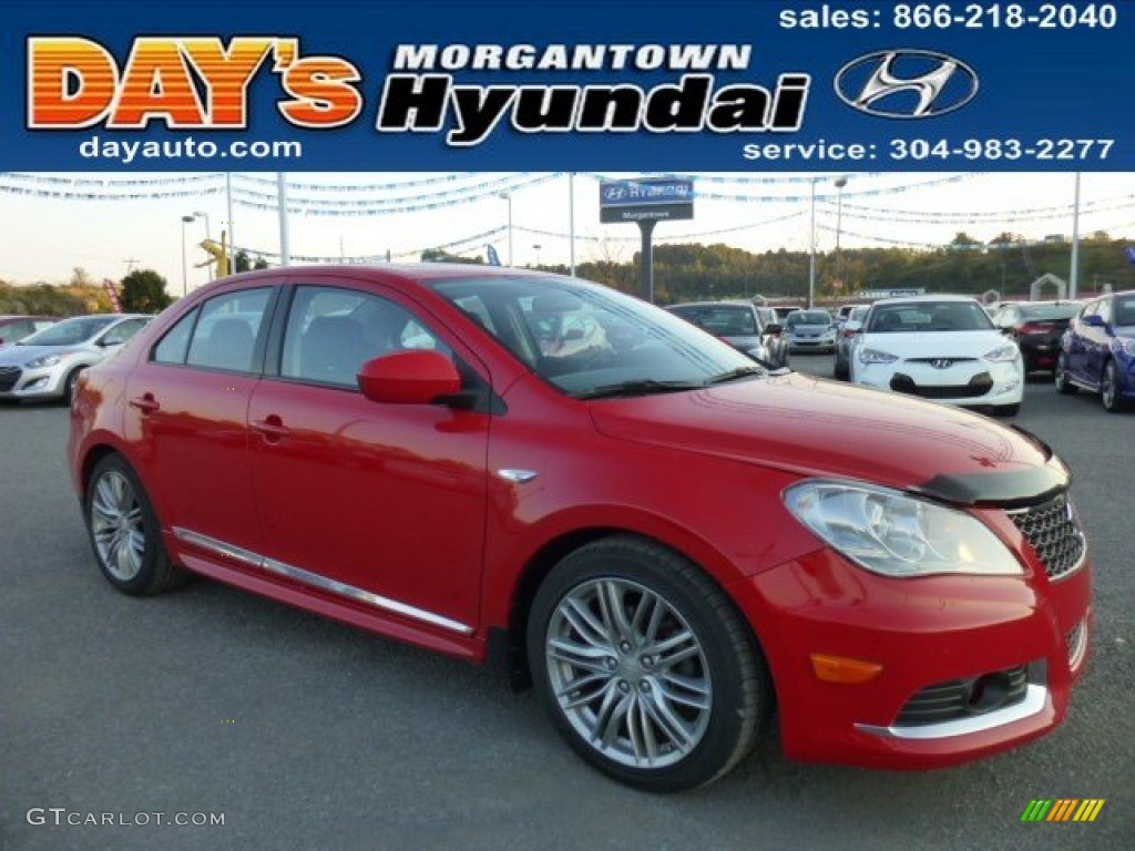 Vivid Red Suzuki Kizashi