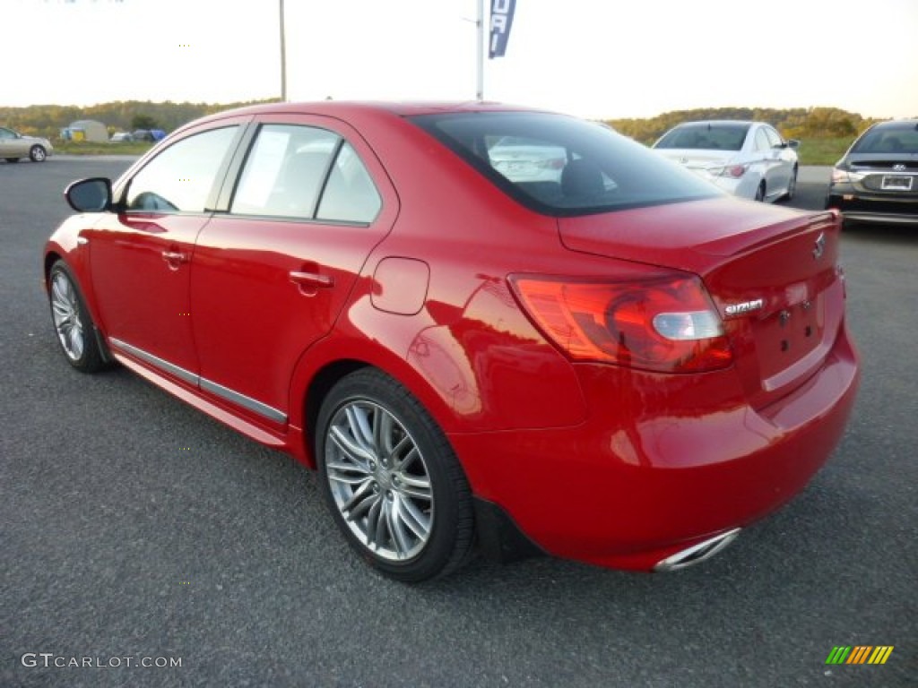 2012 Kizashi Sport GTS - Vivid Red / Black photo #5