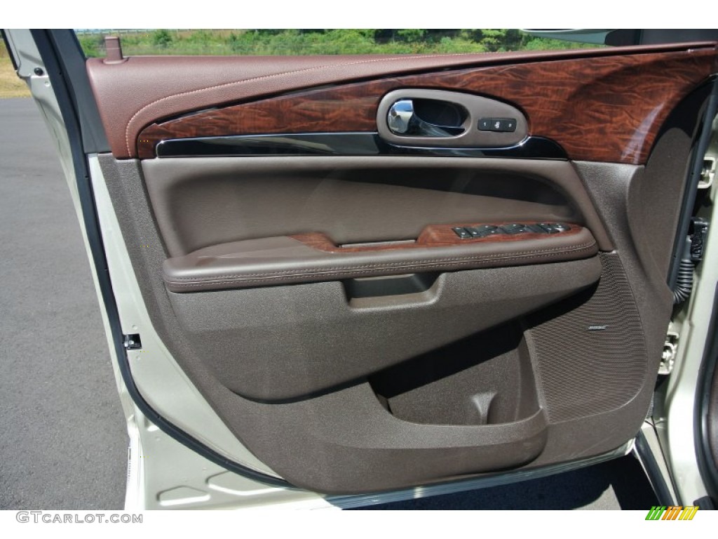 2014 Buick Enclave Leather AWD Cocoa Door Panel Photo #86376285