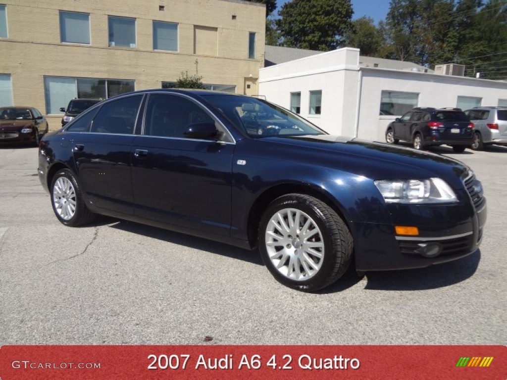 2007 A6 4.2 quattro Sedan - Night Blue Pearl / Cardamom Beige photo #1