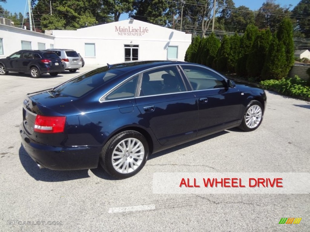 2007 A6 4.2 quattro Sedan - Night Blue Pearl / Cardamom Beige photo #3