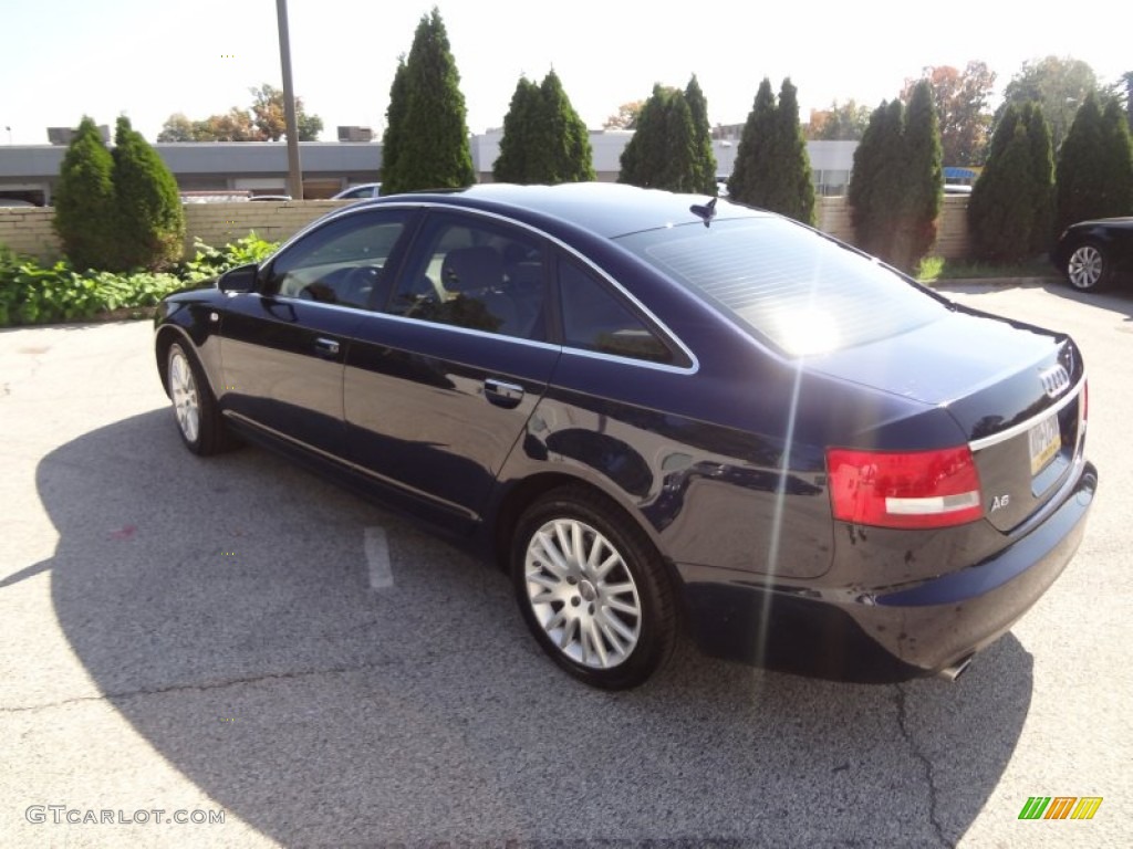 2007 A6 4.2 quattro Sedan - Night Blue Pearl / Cardamom Beige photo #9