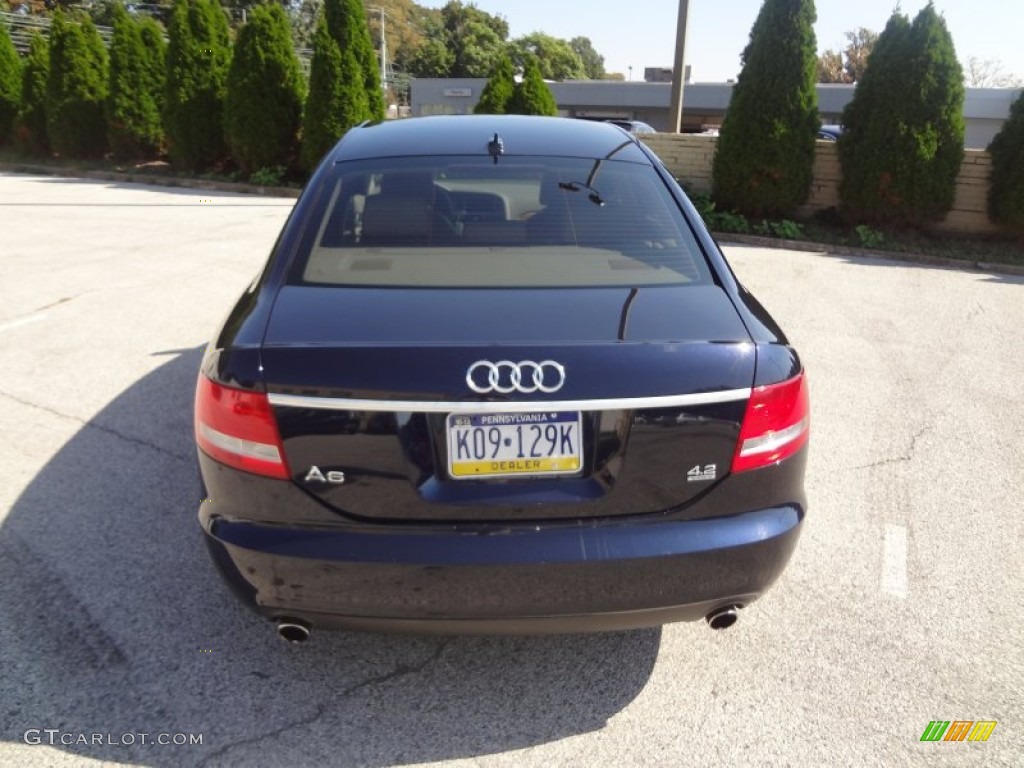 2007 A6 4.2 quattro Sedan - Night Blue Pearl / Cardamom Beige photo #11