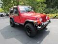 Flame Red 1997 Jeep Wrangler SE 4x4