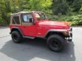 1997 Flame Red Jeep Wrangler SE 4x4  photo #2