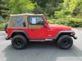 1997 Flame Red Jeep Wrangler SE 4x4  photo #3