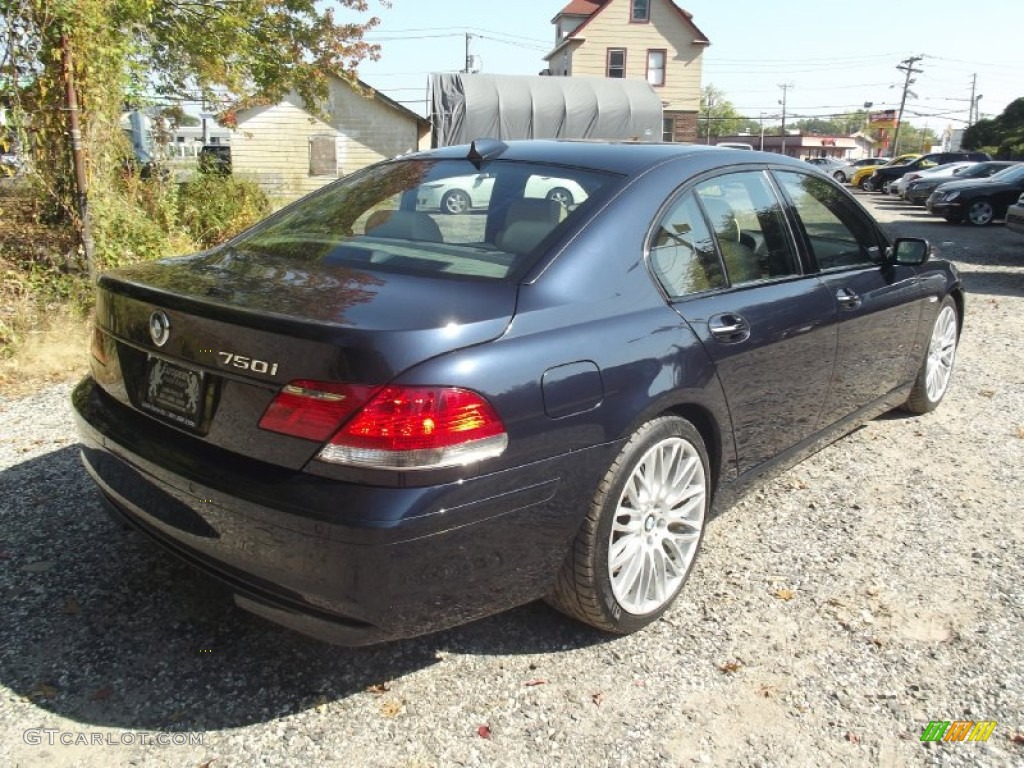 2007 7 Series 750i Sedan - Monaco Blue Metallic / Beige photo #3