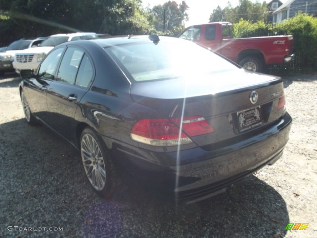 2007 7 Series 750i Sedan - Monaco Blue Metallic / Beige photo #4