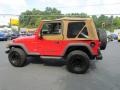 1997 Flame Red Jeep Wrangler SE 4x4  photo #8