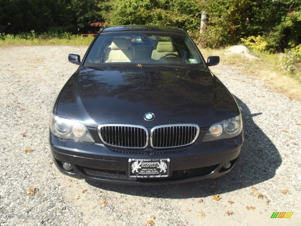 2007 7 Series 750i Sedan - Monaco Blue Metallic / Beige photo #7
