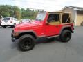 1997 Flame Red Jeep Wrangler SE 4x4  photo #9