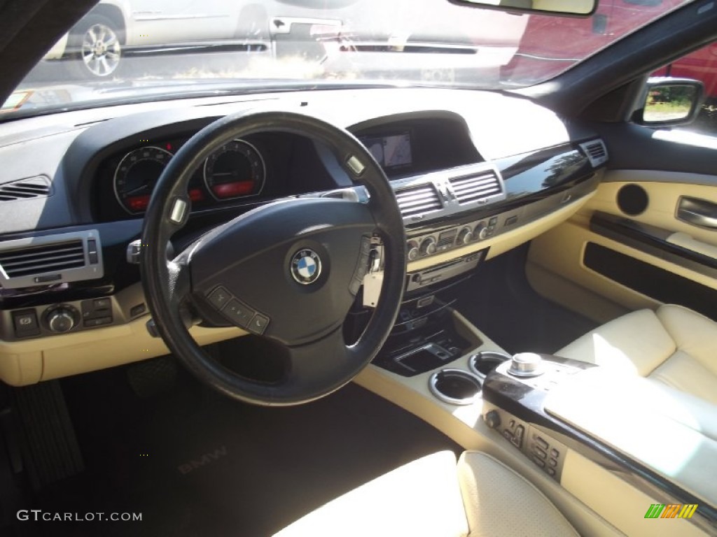 2007 7 Series 750i Sedan - Monaco Blue Metallic / Beige photo #8