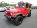 1997 Flame Red Jeep Wrangler SE 4x4  photo #10