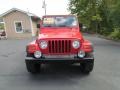 1997 Flame Red Jeep Wrangler SE 4x4  photo #11