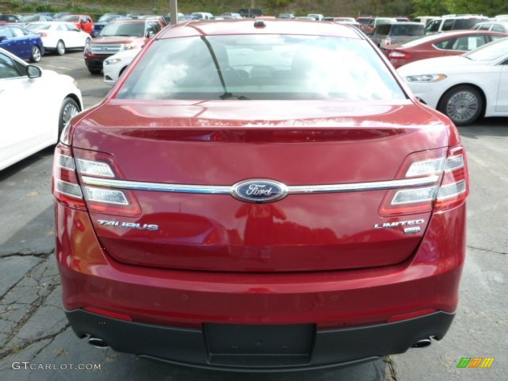 2014 Taurus Limited AWD - Ruby Red / Charcoal Black photo #3