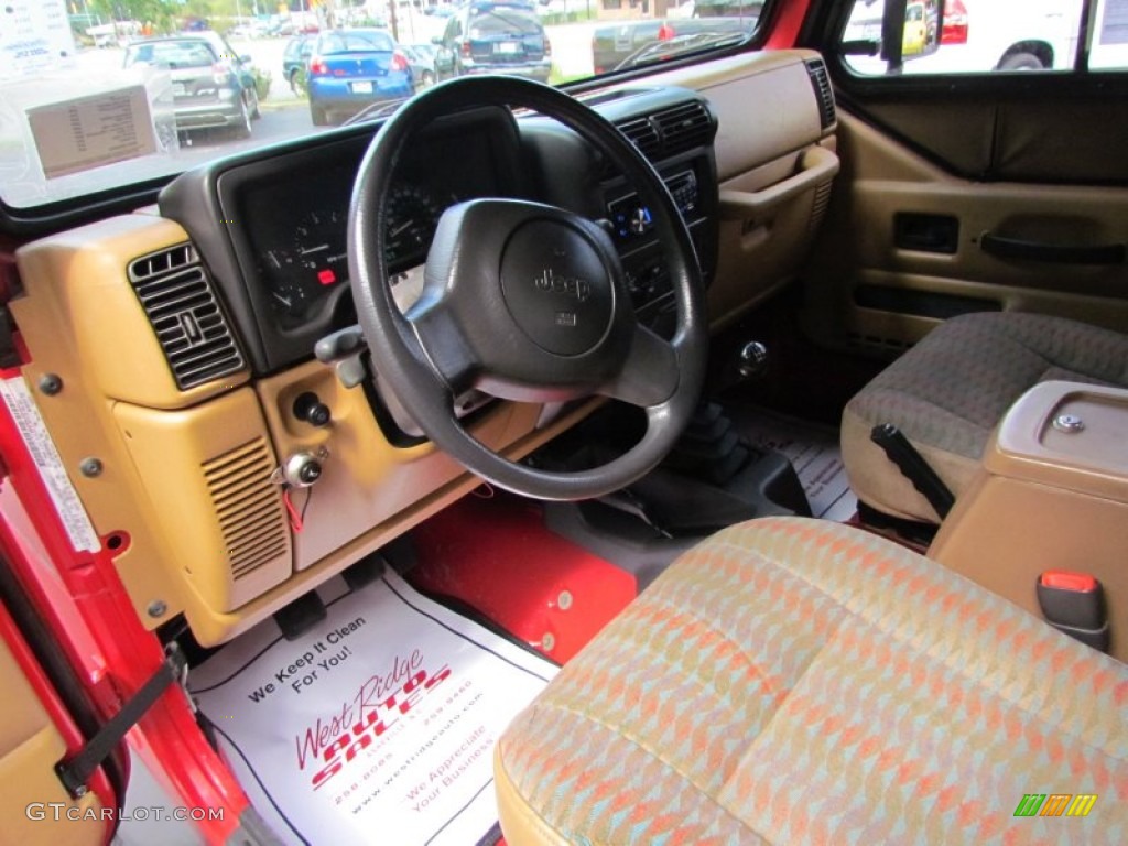 1997 Wrangler SE 4x4 - Flame Red / Gray photo #19