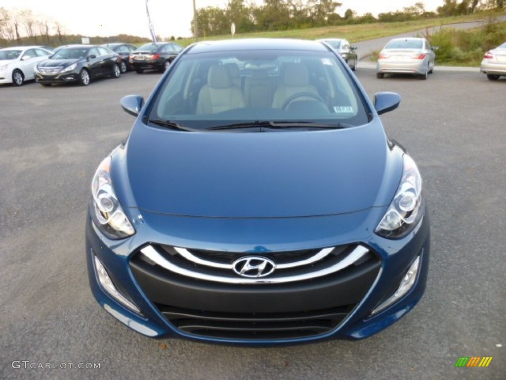 2013 Elantra GT - Windy Sea Blue / Beige photo #2