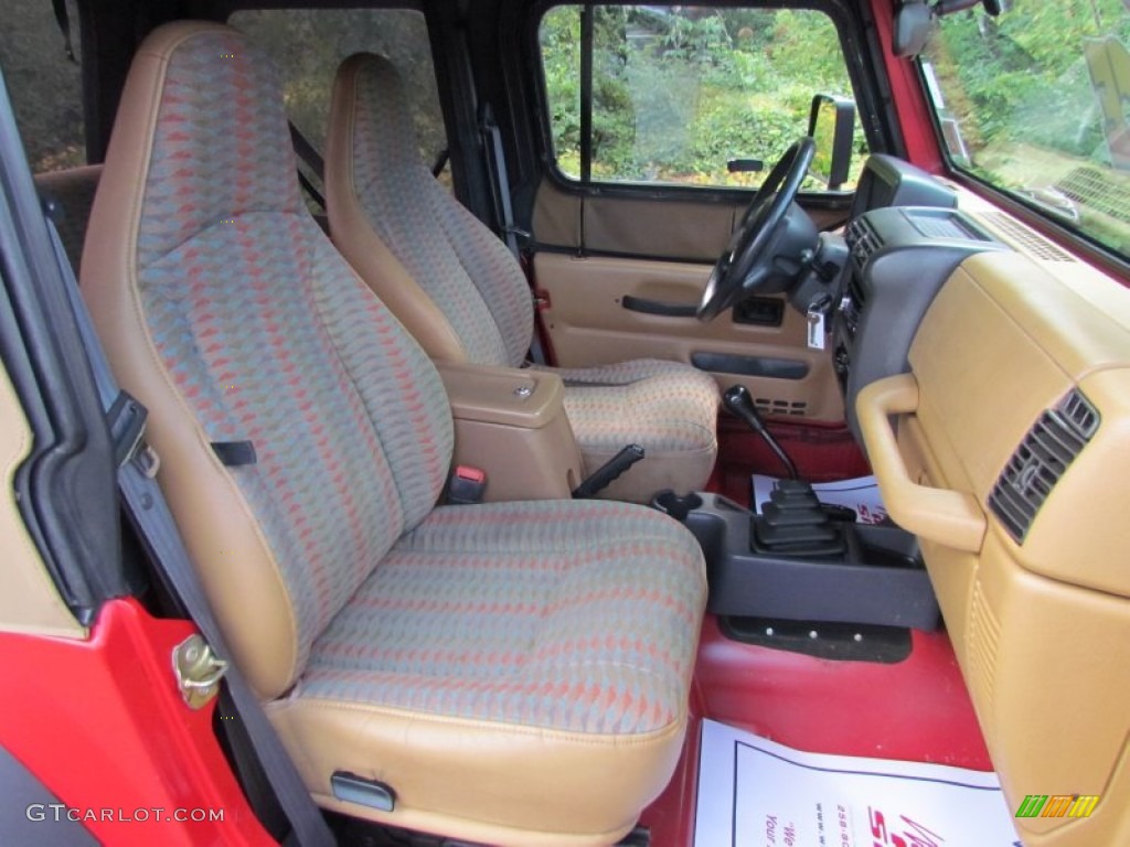 1997 Wrangler SE 4x4 - Flame Red / Gray photo #23