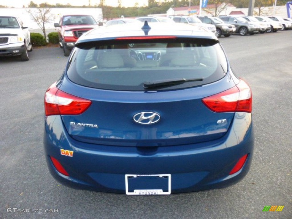 2013 Elantra GT - Windy Sea Blue / Beige photo #6