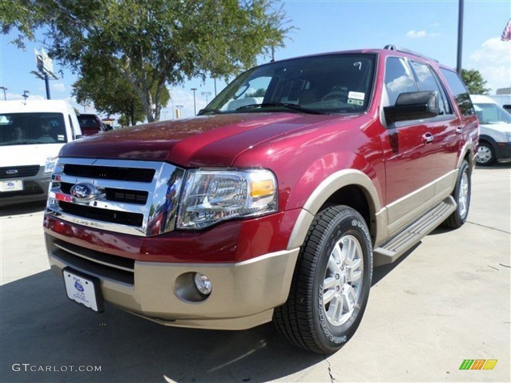 2014 Expedition XLT - Ruby Red / Camel photo #1