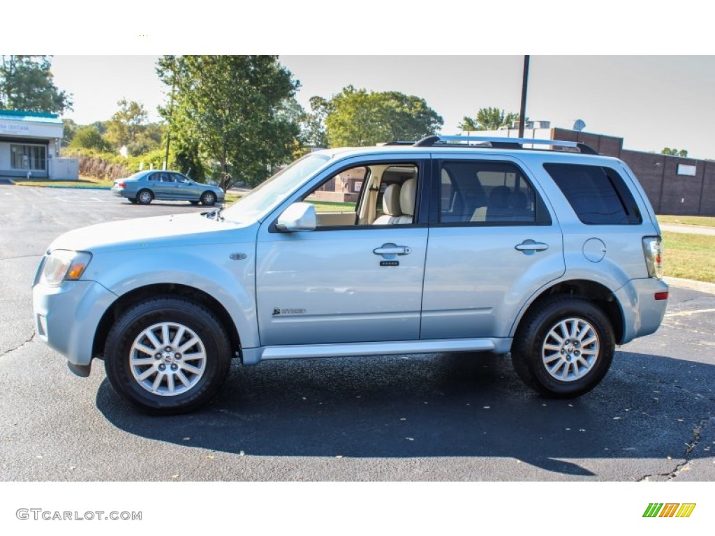 Light Ice Blue Metallic 2009 Mercury Mariner Hybrid 4WD Exterior Photo #86378046
