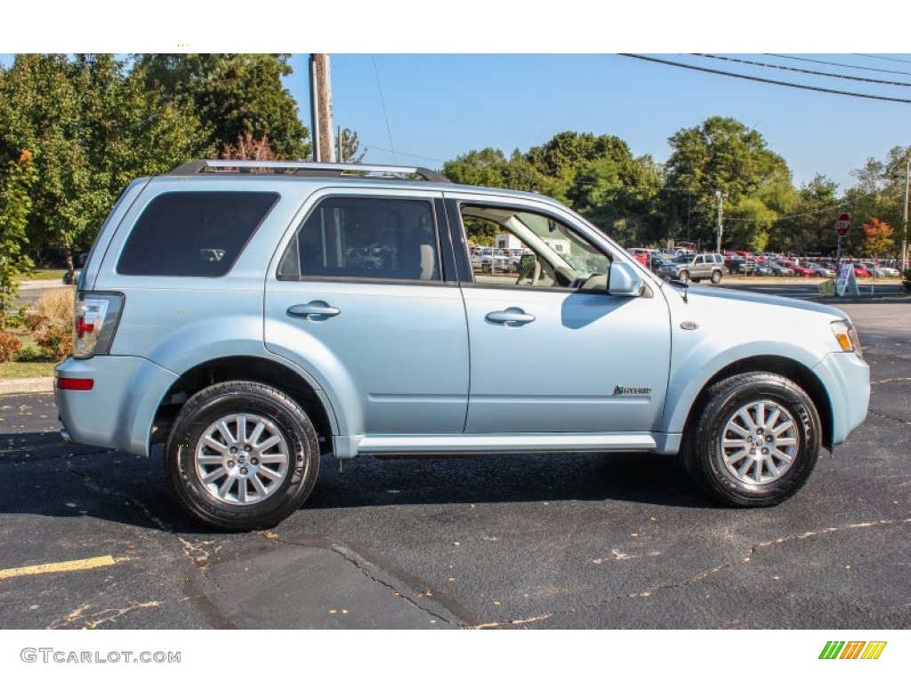 Light Ice Blue Metallic 2009 Mercury Mariner Hybrid 4WD Exterior Photo #86378148