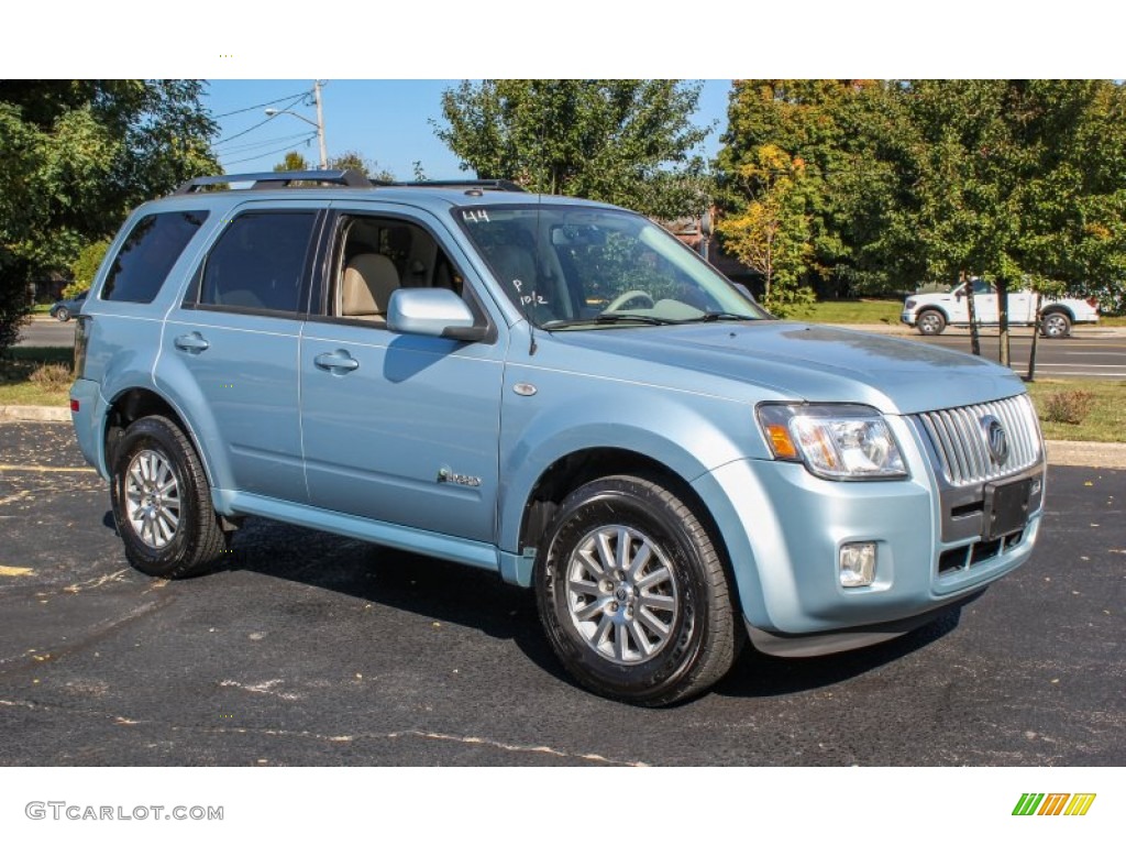 Light Ice Blue Metallic 2009 Mercury Mariner Hybrid 4WD Exterior Photo #86378175