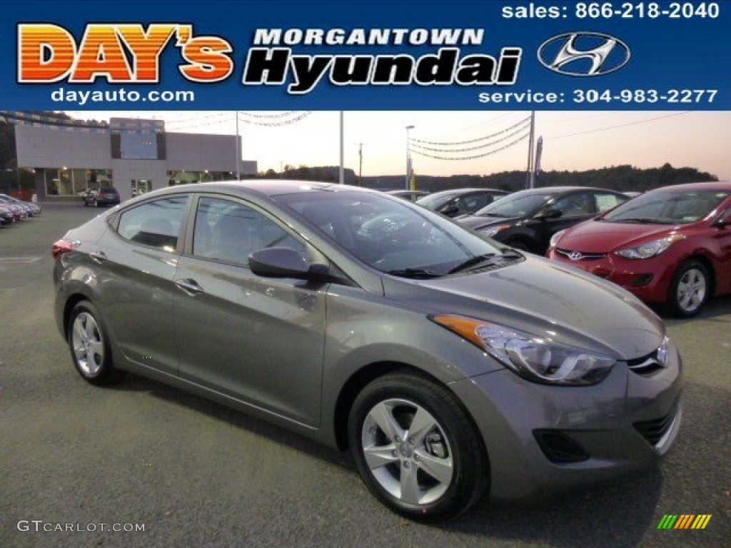 2013 Elantra GLS - Harbor Gray Metallic / Gray photo #1
