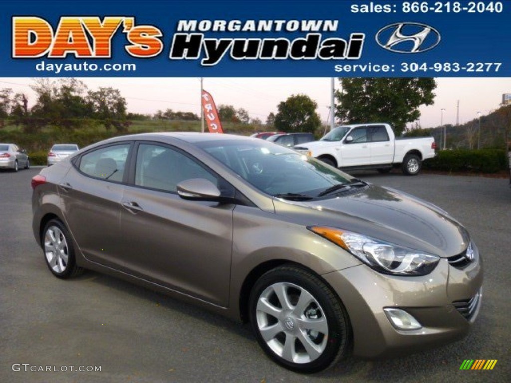2013 Elantra Limited - Desert Bronze / Black photo #1