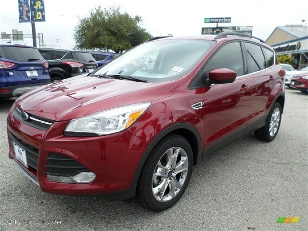 2014 Escape SE 1.6L EcoBoost - Ruby Red / Medium Light Stone photo #1