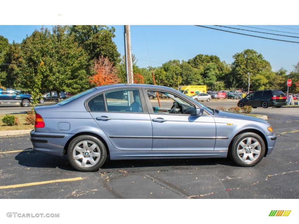 2003 3 Series 325xi Sedan - Steel Blue Metallic / Grey photo #7