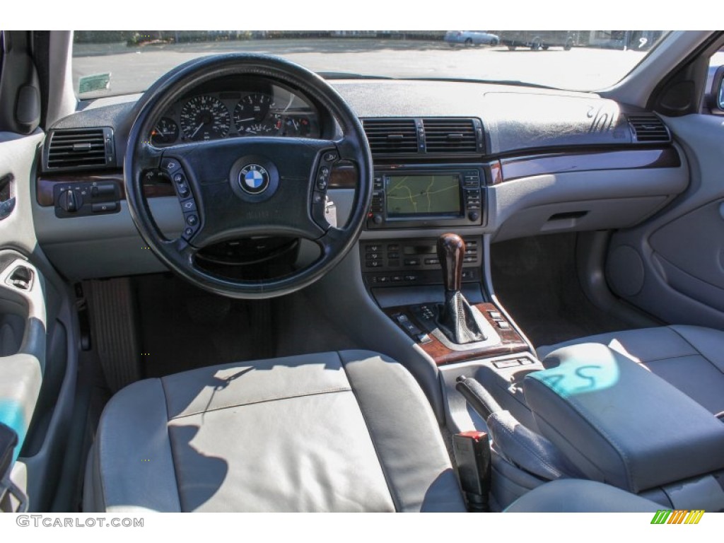 2003 3 Series 325xi Sedan - Steel Blue Metallic / Grey photo #18