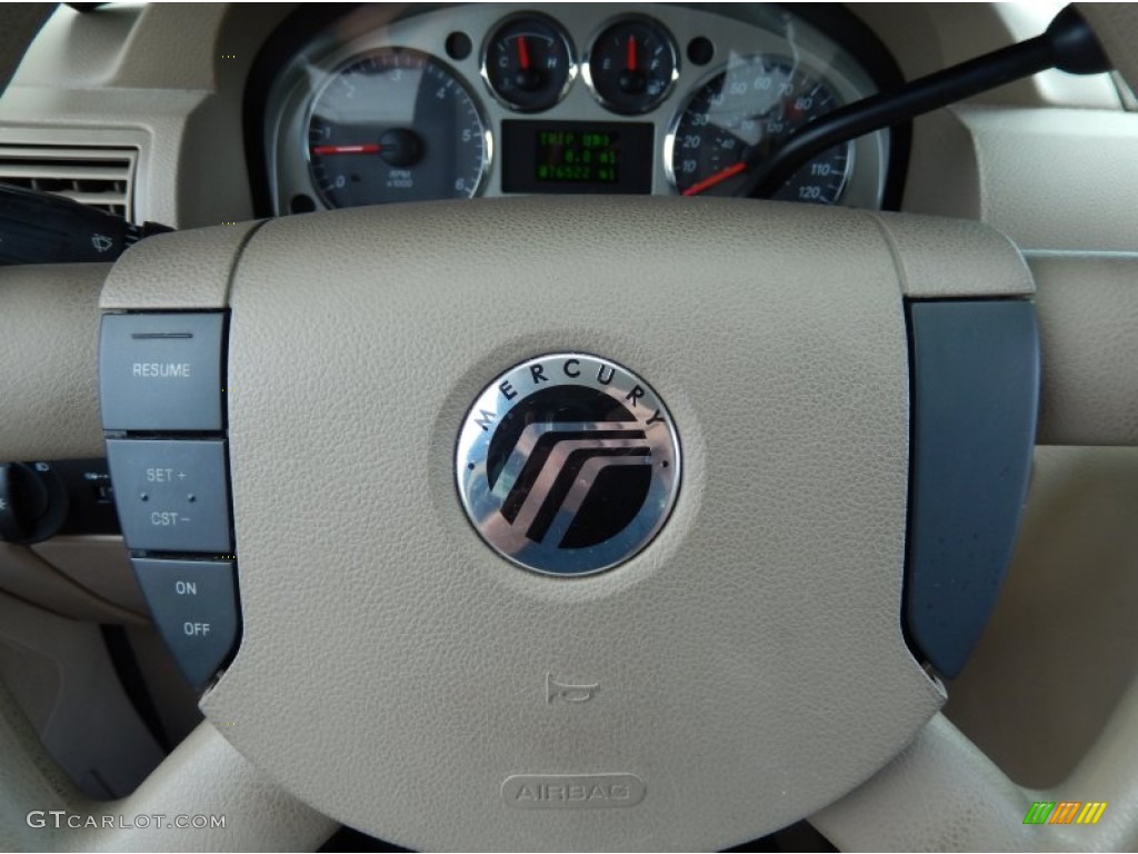 2005 Mercury Monterey Convenience Pebble Steering Wheel Photo #86380476