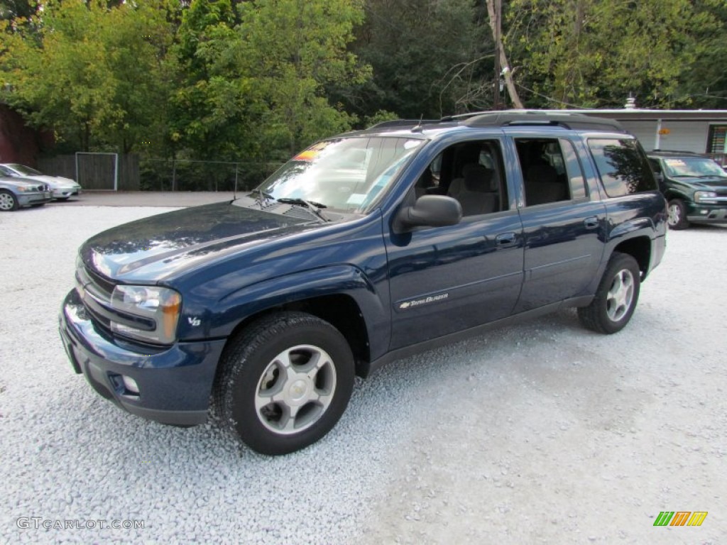 2004 TrailBlazer EXT LT 4x4 - Indigo Blue Metallic / Medium Pewter photo #10