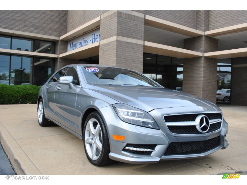 2012 CLS 550 4Matic Coupe - Palladium Silver Metallic / Black photo #1