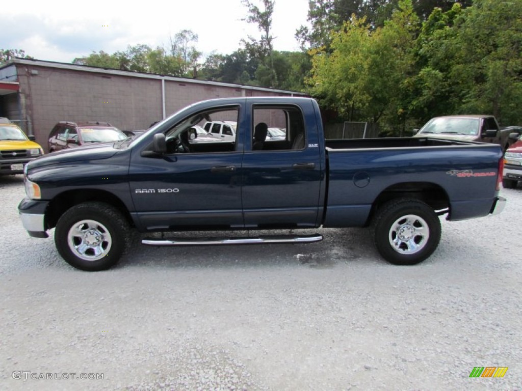 2002 Ram 1500 SLT Quad Cab 4x4 - Patriot Blue Pearlcoat / Dark Slate Gray photo #9