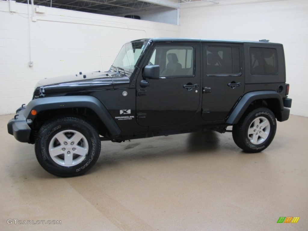 Black 2008 Jeep Wrangler Unlimited X 4x4 Exterior Photo #86385111