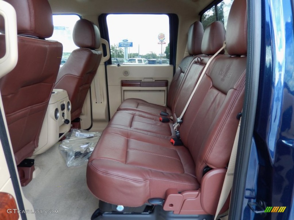2014 Ford F350 Super Duty King Ranch Crew Cab 4x4 Rear Seat Photo #86385321