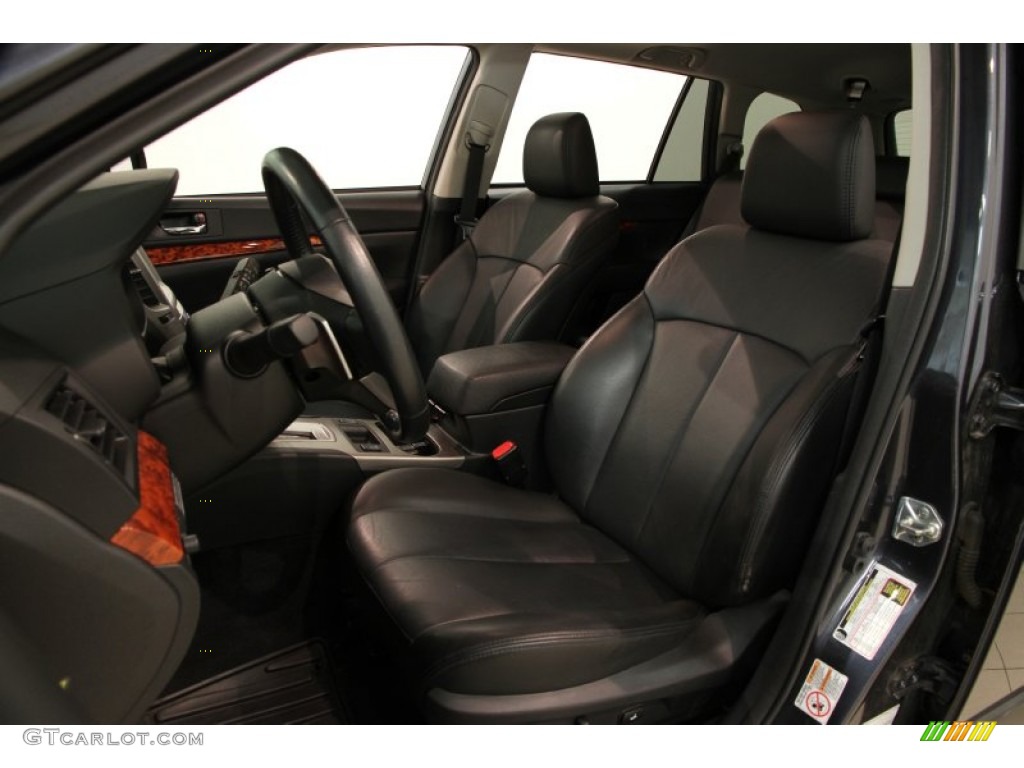 2011 Outback 2.5i Limited Wagon - Graphite Gray Metallic / Off Black photo #6
