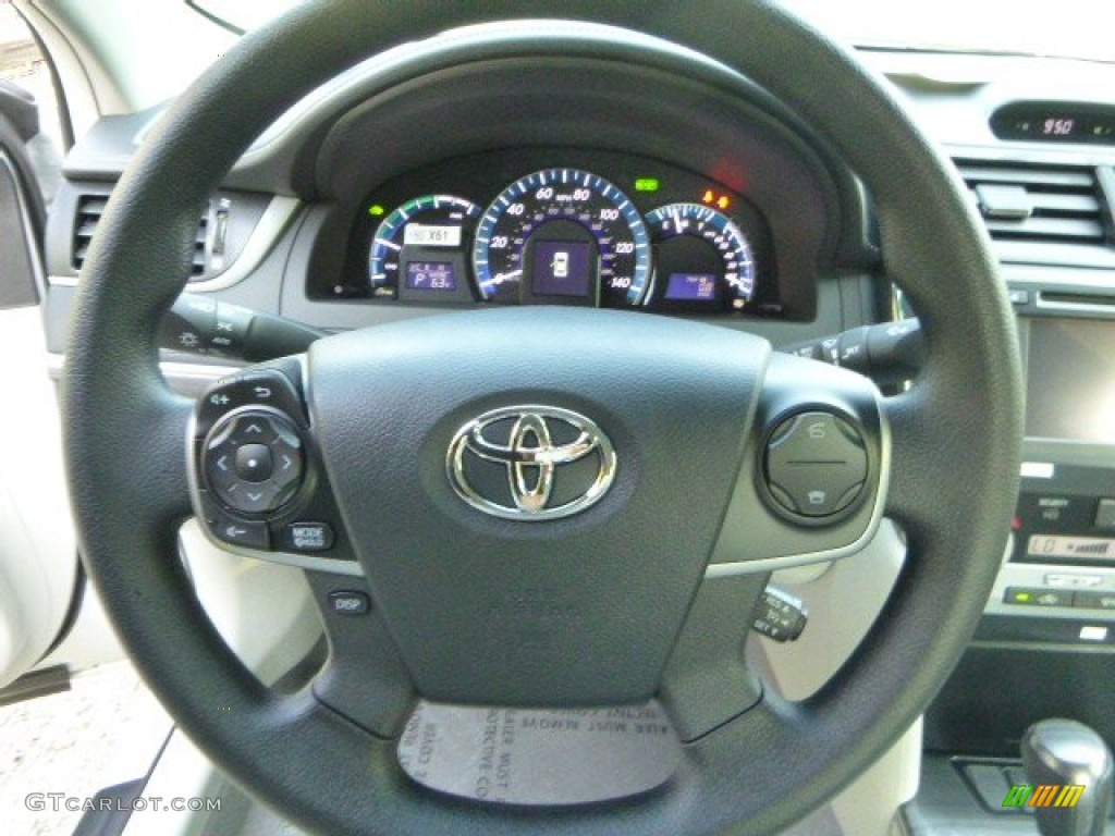 2014 Toyota Camry Hybrid LE Ash Steering Wheel Photo #86386272