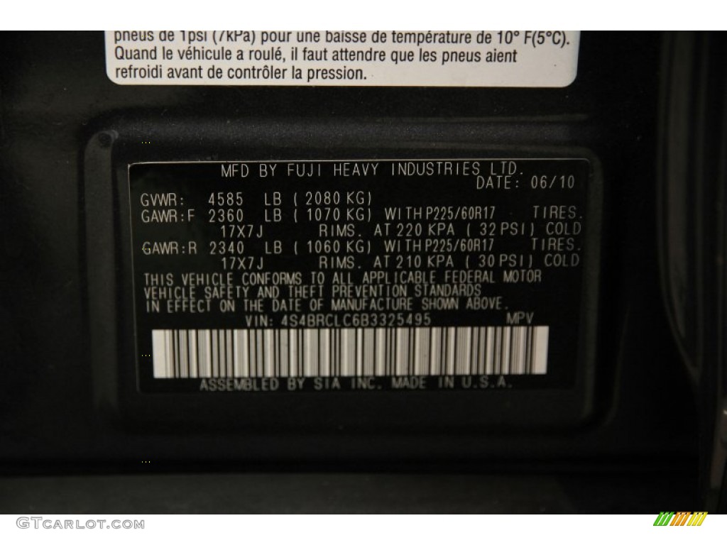 2011 Outback 2.5i Limited Wagon - Graphite Gray Metallic / Off Black photo #24