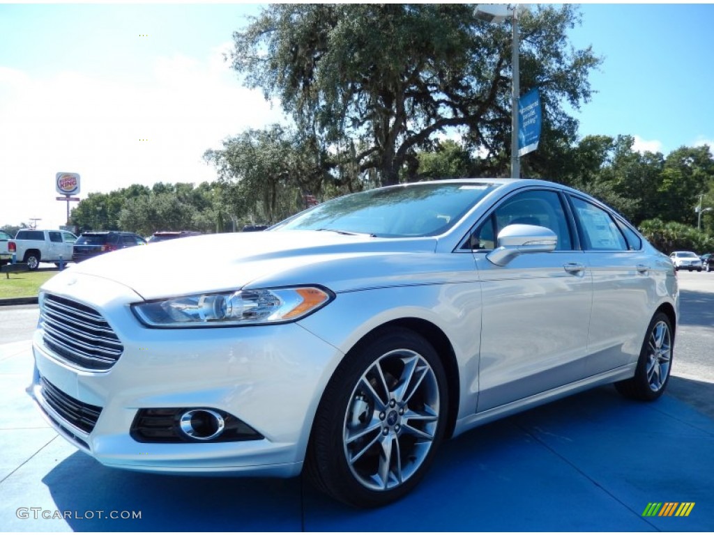 2013 Fusion Titanium - Ingot Silver Metallic / Charcoal Black photo #1