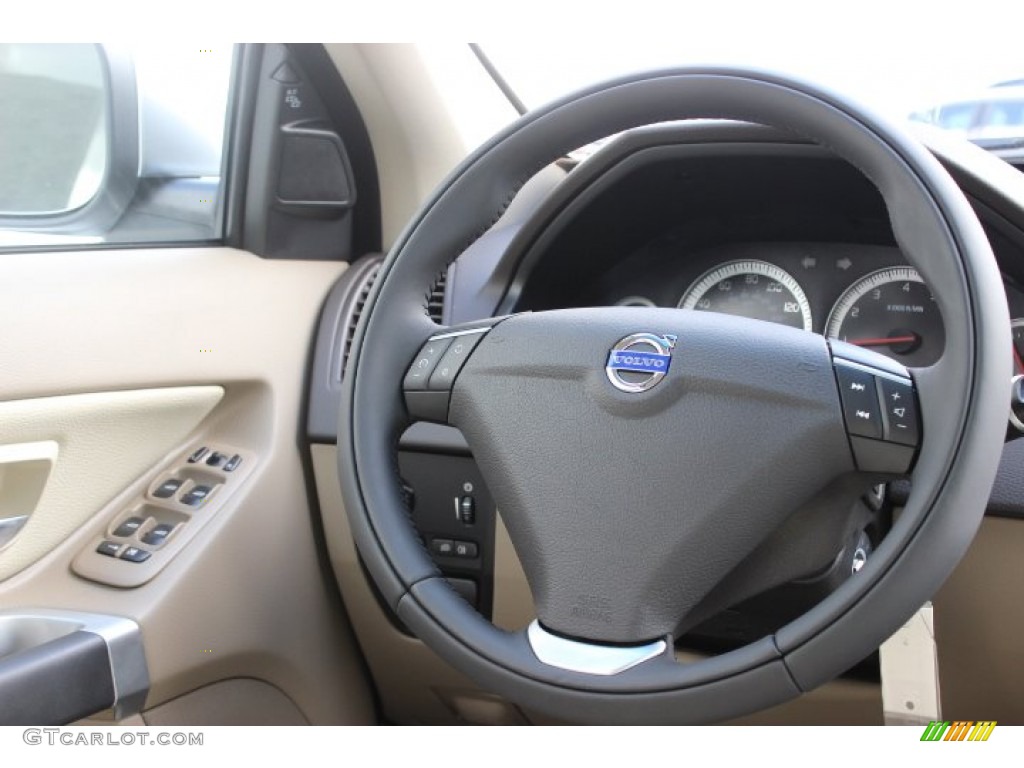 2014 Volvo XC90 3.2 Beige Steering Wheel Photo #86386950