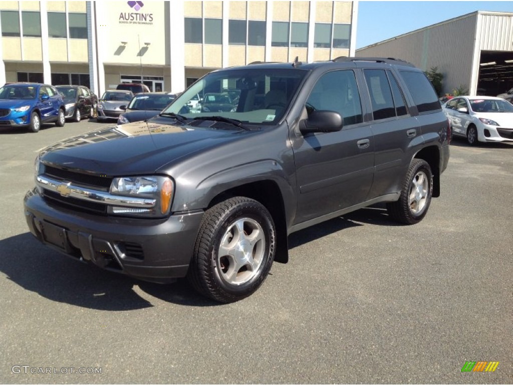 2007 TrailBlazer LS 4x4 - Graphite Metallic / Light Gray photo #3