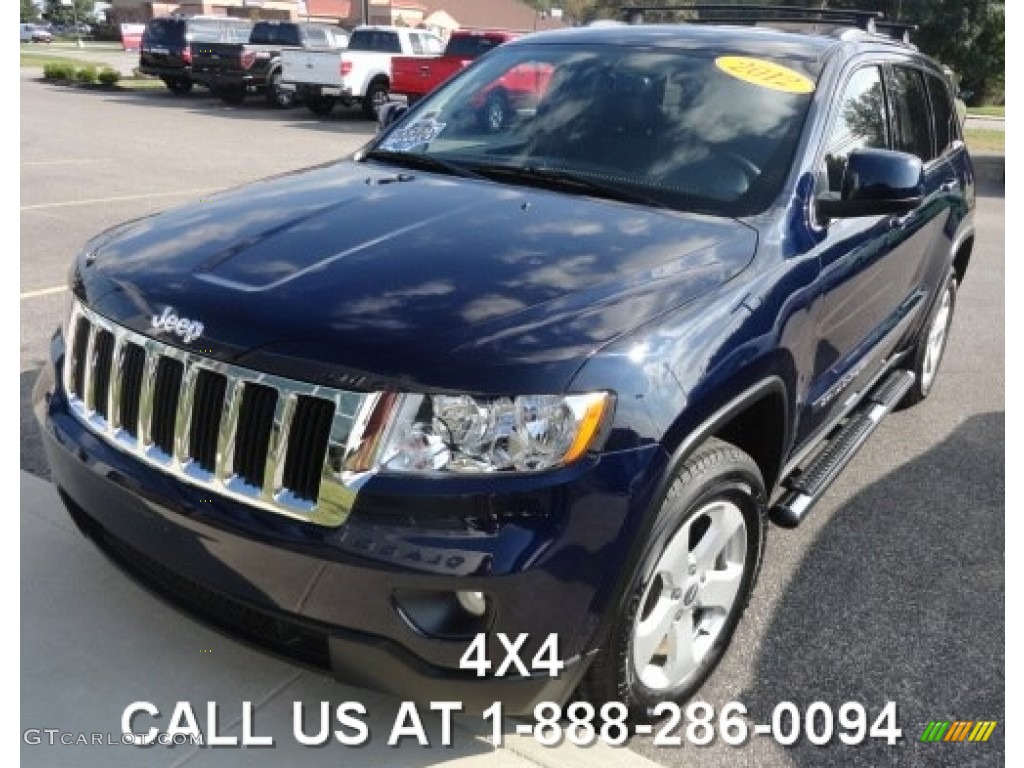 2012 Grand Cherokee Laredo 4x4 - True Blue Pearl / Black photo #1