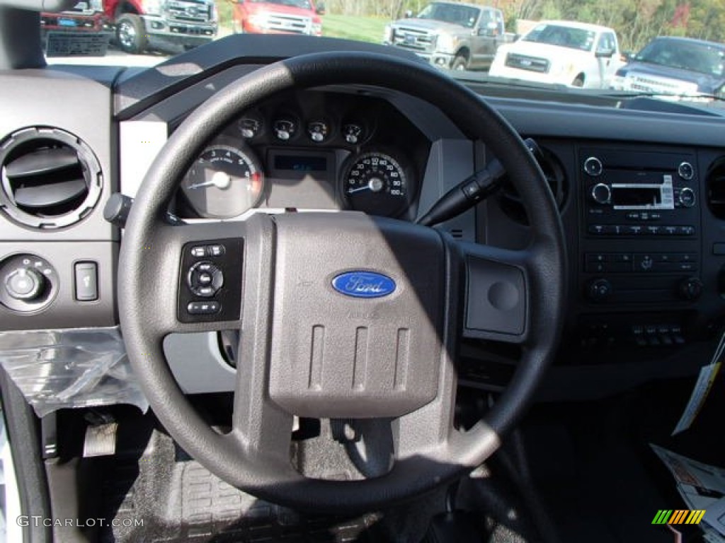 2014 F350 Super Duty XL SuperCab 4x4 Utility Truck - Oxford White / Steel photo #18