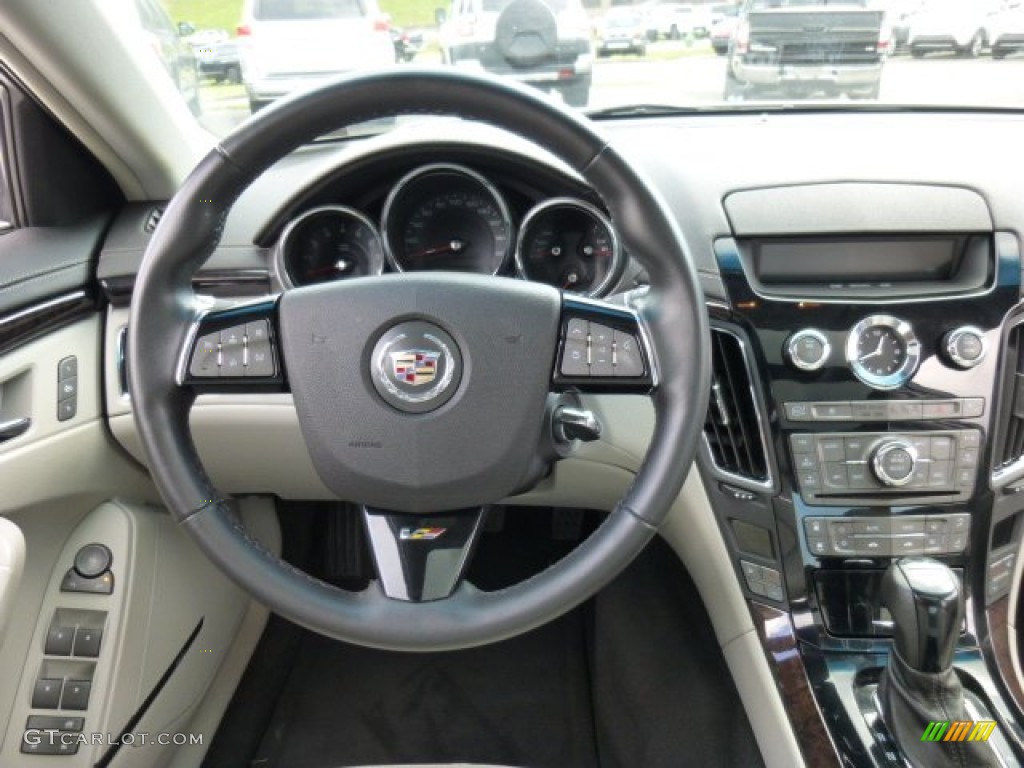 2011 Cadillac CTS -V Sedan Light Titanium Steering Wheel Photo #86388114